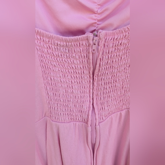 Miami Francescas Pink Ruffle Cap Sleeve Dress Size M - Picture 4 of 7